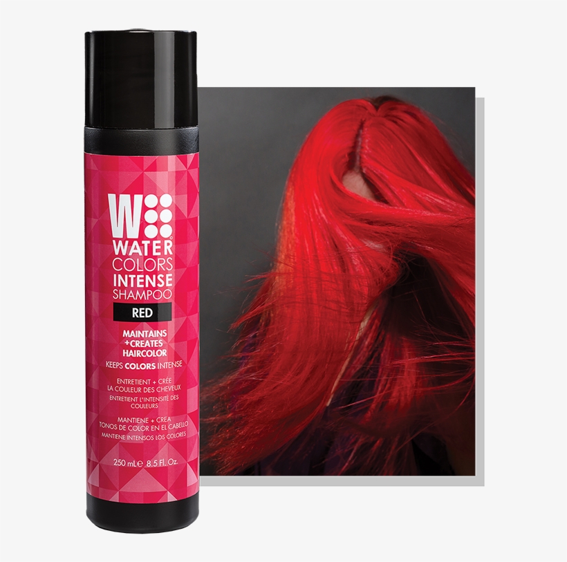 Watercolors Intense Shampoo - Tressa Watercolors Intense Color Shampoo 8.5 Oz - Red, transparent png