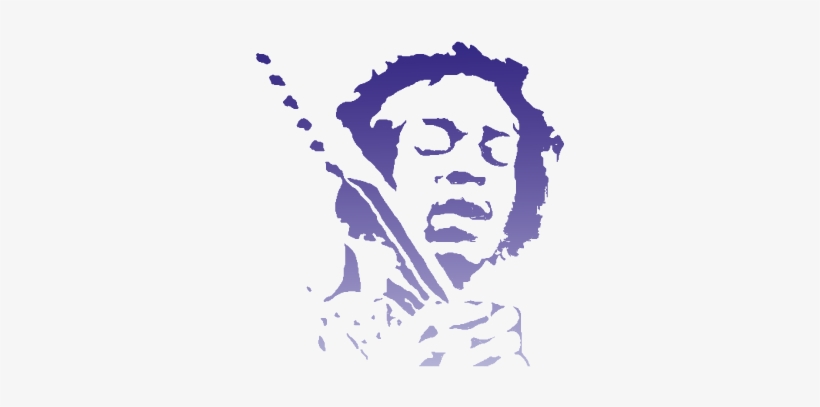 Jimi Hendrix Vector - Jimi Hendrix Silhouette, transparent png