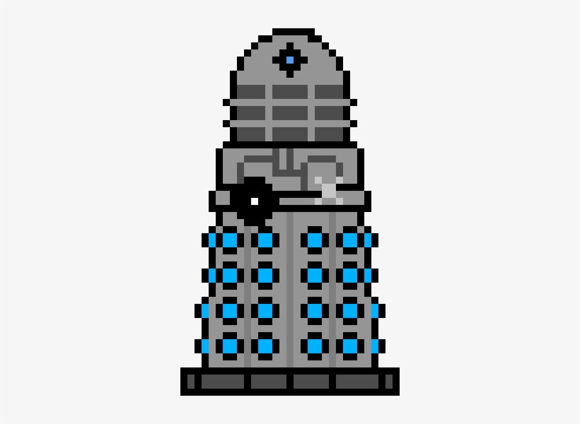 Pixel-dalek - Dalek Pixel Art, transparent png