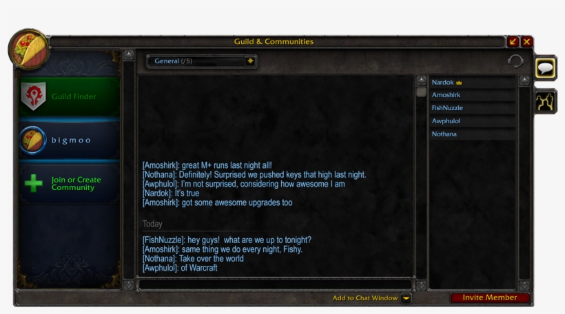 The New Communities Feature Was Somewhat Behind The - World Of Warcraft, transparent png