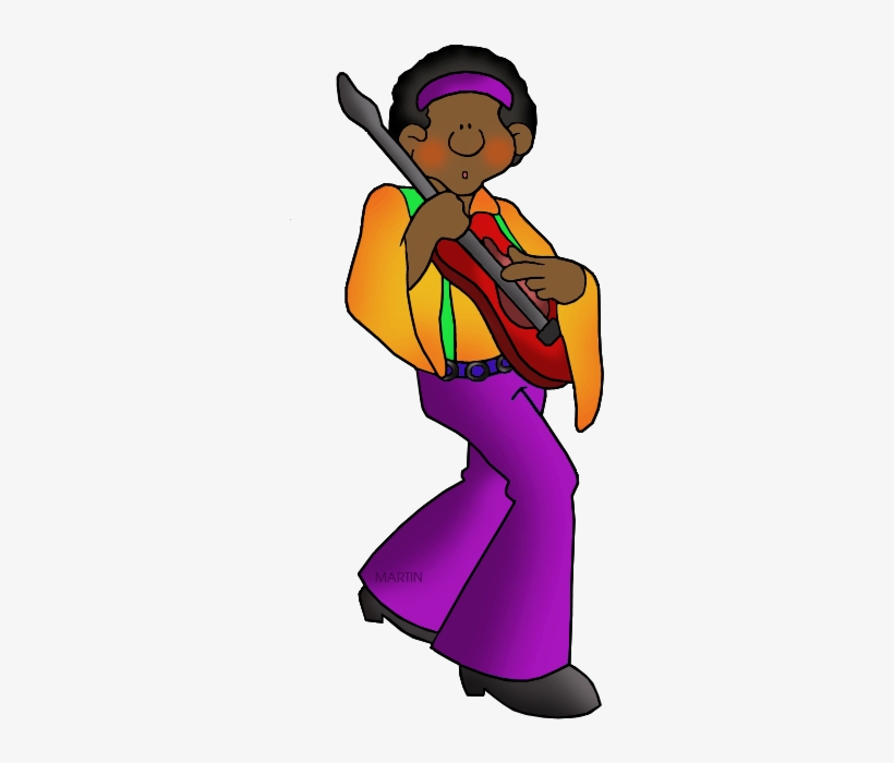 Jimi Hendrix - Clip Art, transparent png