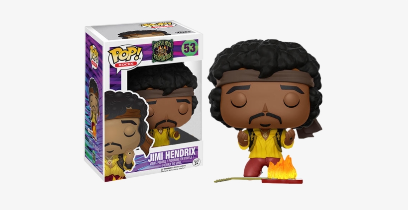 Jimi Hendrix Monterey Us Exclusive Pop Vinyl Figure - Fye Jimi Hendrix Pop, transparent png