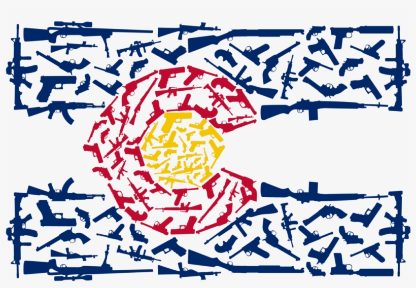 Colorado Flag Guns - Colorado Flag With Guns, transparent png