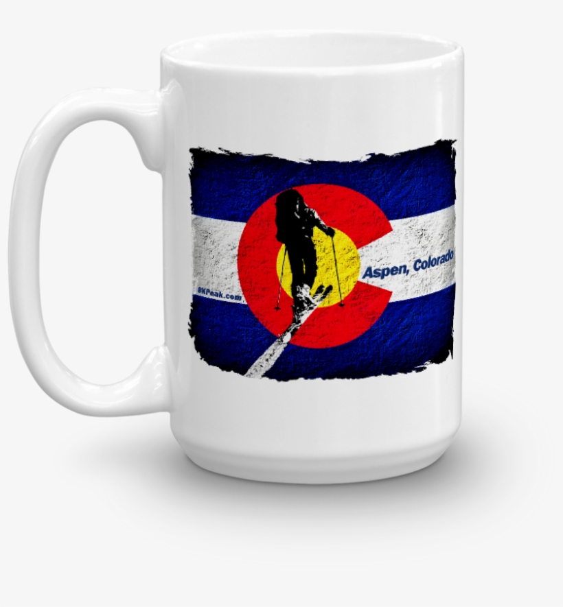 Colorado Flag Uphill Touring Mug - Mug, transparent png