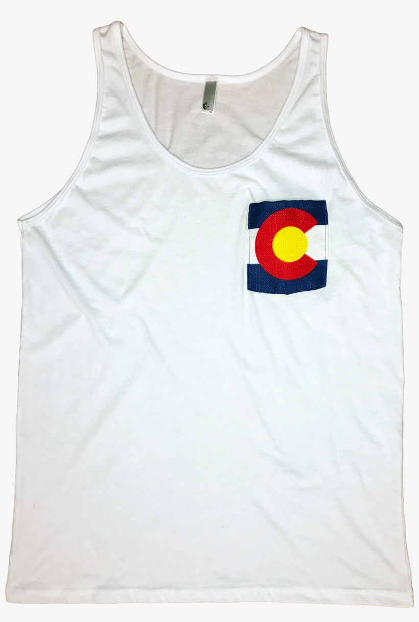 Colorado Flag Pocket Tank Top - Active Tank, transparent png