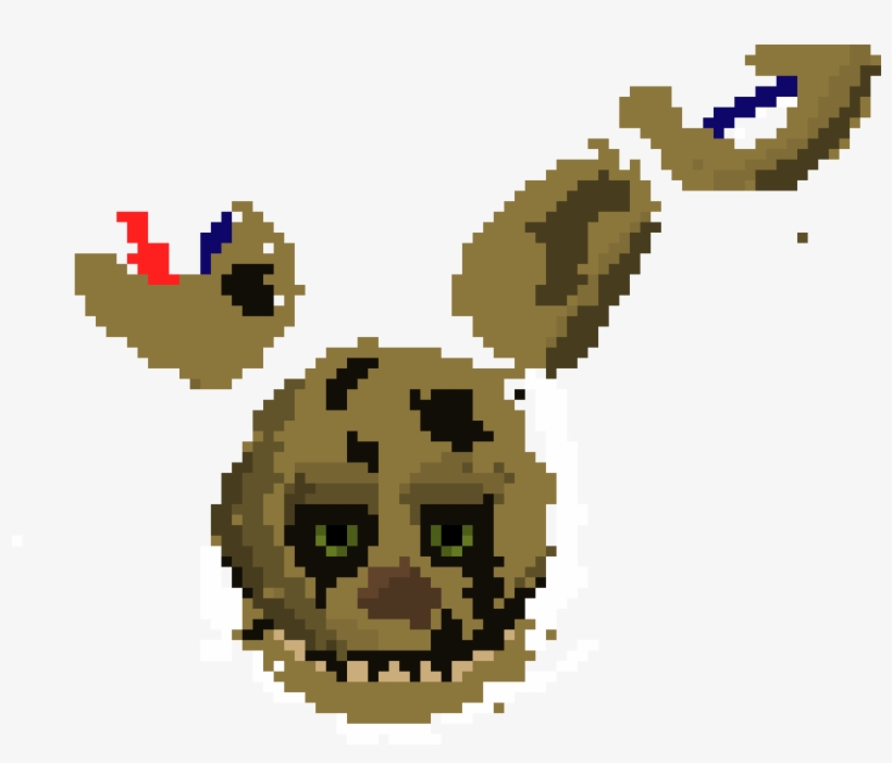 Spring Trap - Pixel Art Springtrap - 910x700 PNG Download - PNGkit