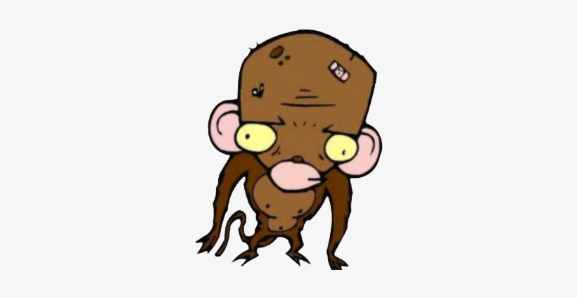 04 Jan 2013 - Invader Zim Scary Monkey, transparent png