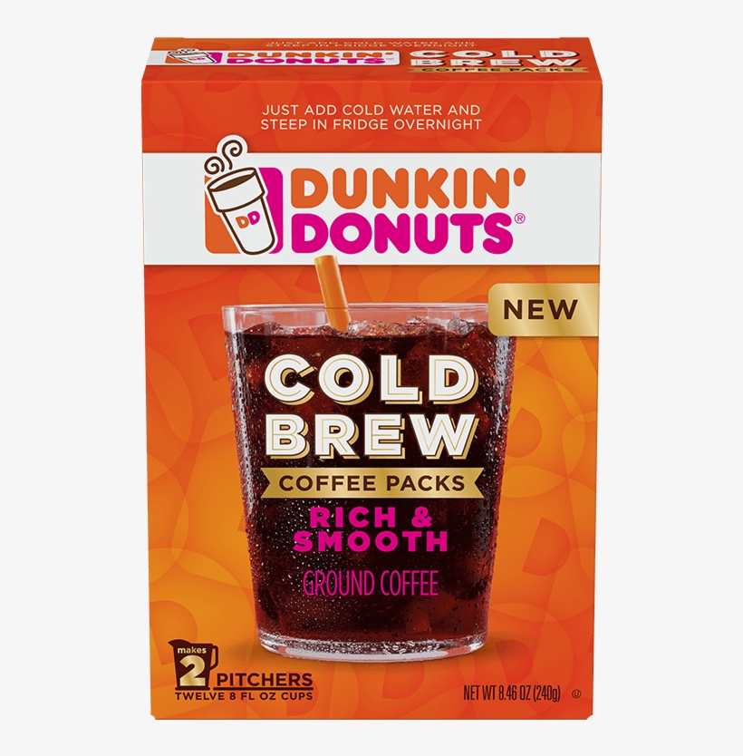 Cold Brew Coffee Packs - Dunkin Donuts Cold Brew Packs, transparent png