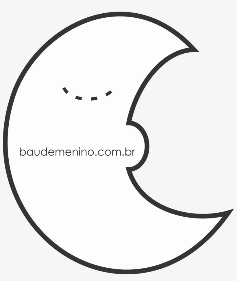 Moldes Nuvem Gota Estrela Lua - Lua Em Feltro Molde, transparent png