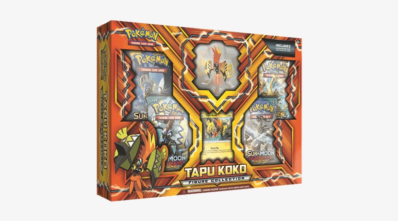 Pokemon Trading Card Game - Pokemon Tapu Koko Figure Collection Box, transparent png