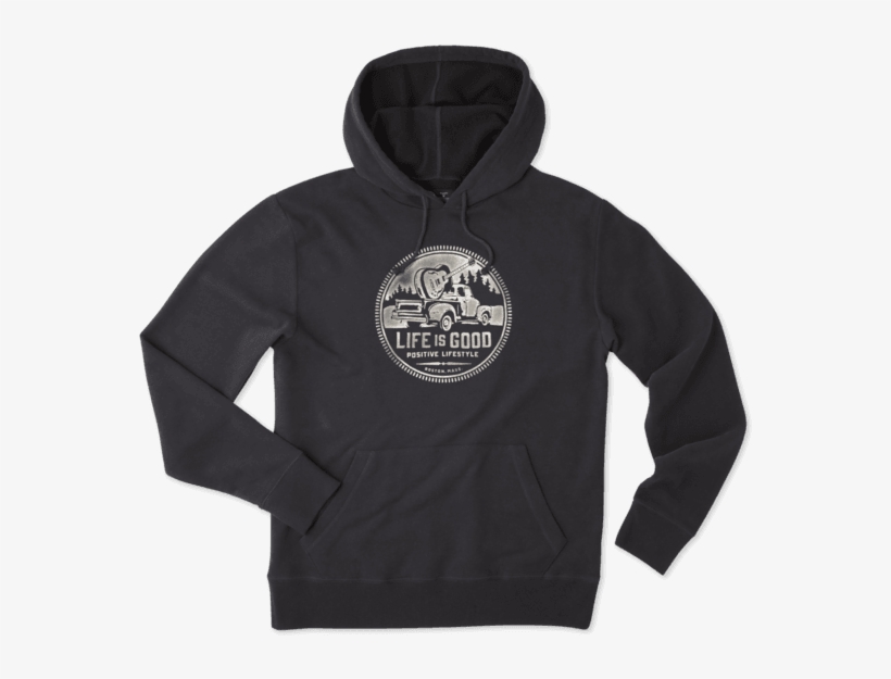 Men's Guitar Truck Lifestyle Hooded Sweatshirt - Sudaderas Grizzly, transparent png