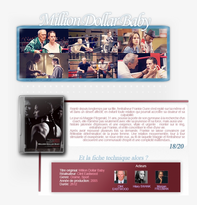 Million Dollar Baby De Clint Eastwood Avec Clint Eastwood, - Million Dollar Baby, transparent png