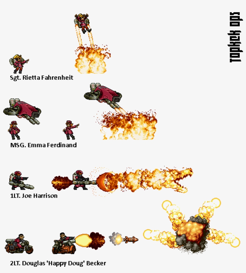Blaze Brigade - Metal Slug 3, transparent png