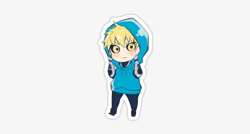 One Punch Man" Stickers By Tetsuryu - Chibi Anime One Punch Man, transparent png