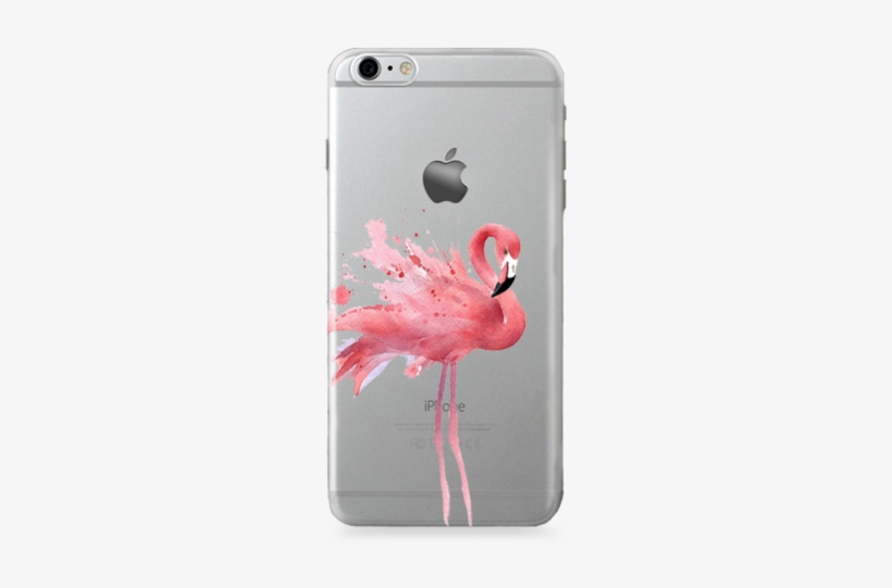 Fundas Para Celular Transparente Flamingo Watercolor - Mickey Mouse, transparent png