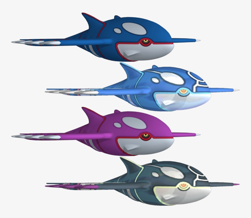 Download Zip Archive - Pokemon Kyogre 3d Model, transparent png