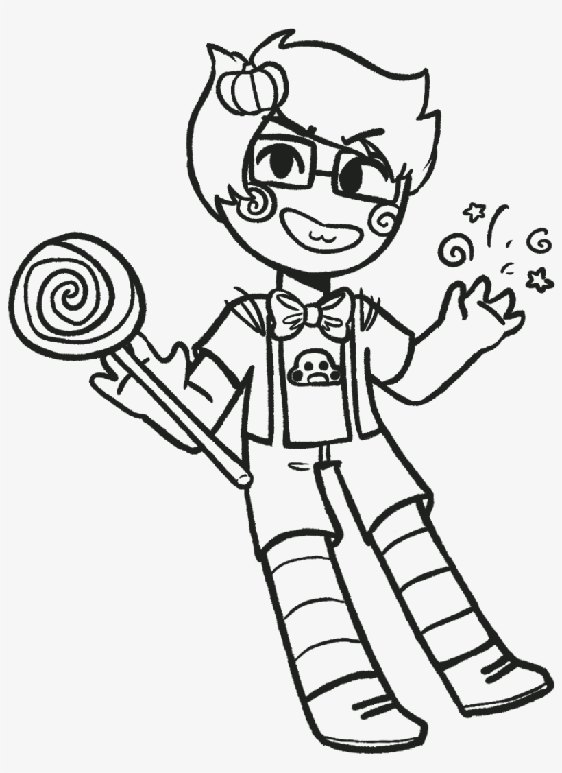 Sorry For The Colored Candy On Dirk's, I Merged The - Cartoon, transparent png