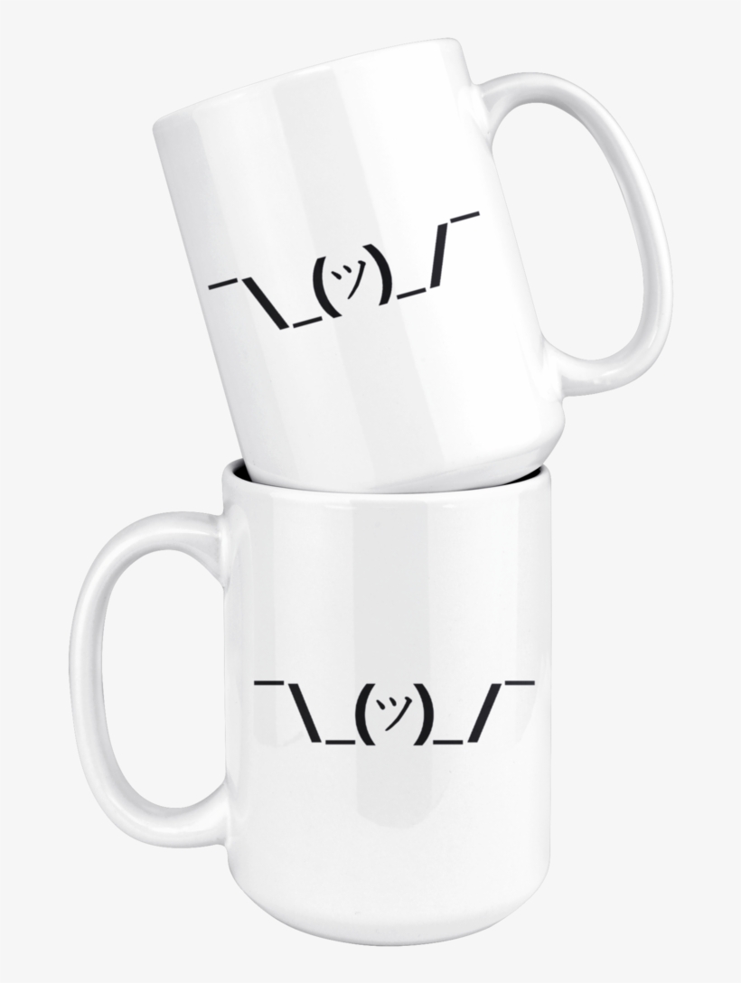 Classic Shrug Emoji Mug - Cup, transparent png