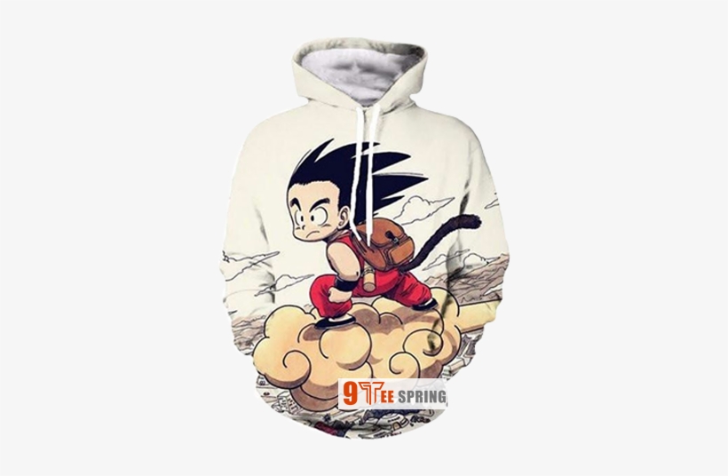 Kid Goku 3d Hoodies - Dragon Ball Z Hoodie Kid Goku, transparent png
