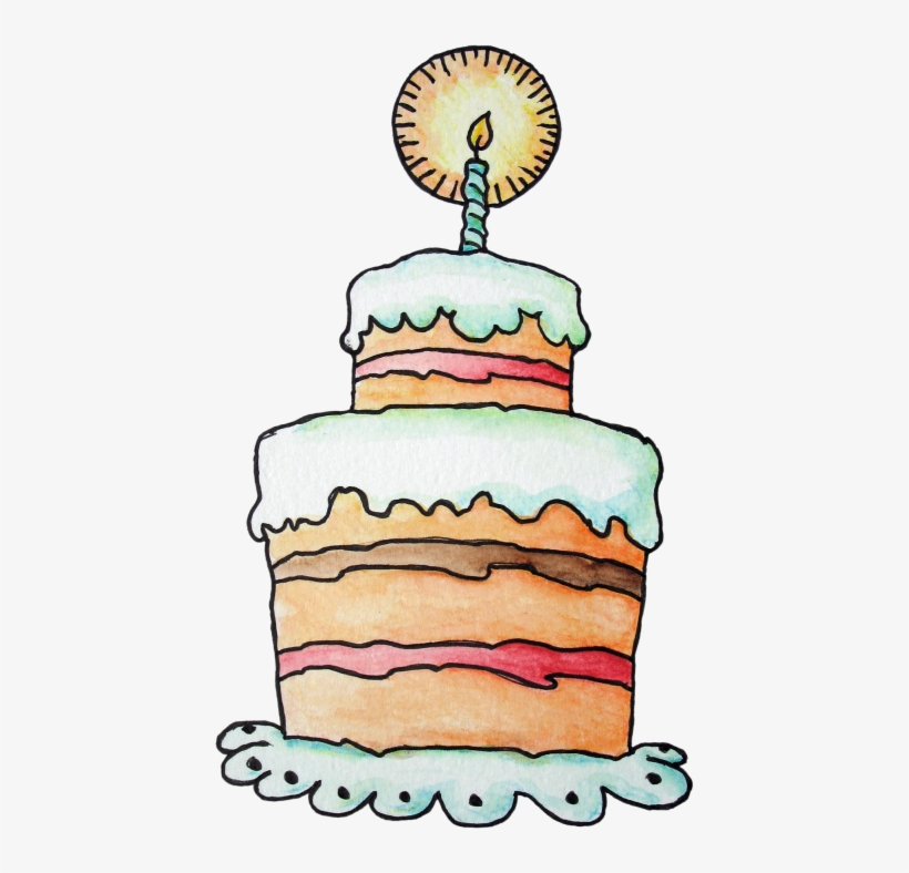 Jpg Cheesecake Drawing Clip Art - Анимированные Картинки Торт Со Свечами, transparent png