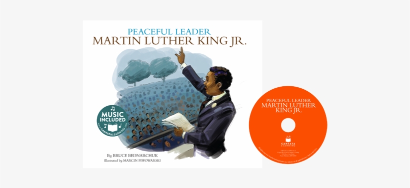 Full Size - Peaceful Leader: Martin Luther King Jr [book], transparent png