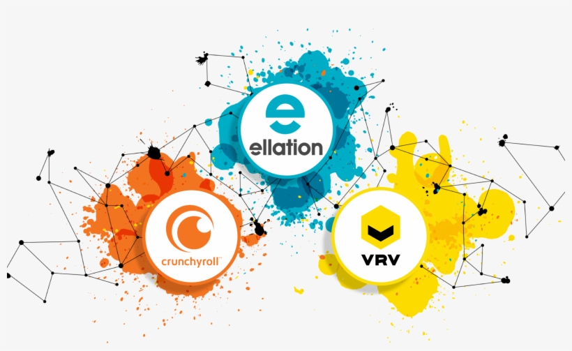 Ellation, Crunchyroll, And Vrv Logos - Ellation Studio, transparent png