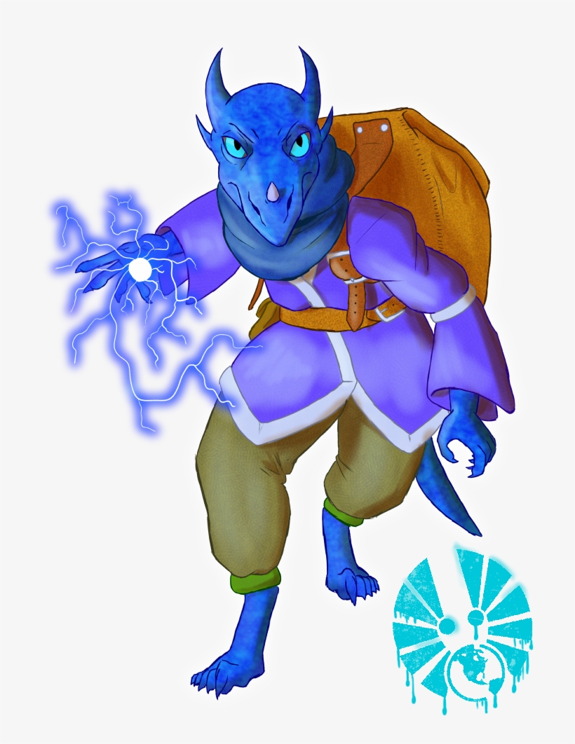 Pathfinder Kobold Sorcerer Azure Crushed-throat - Pathfinder Roleplaying Game, transparent png