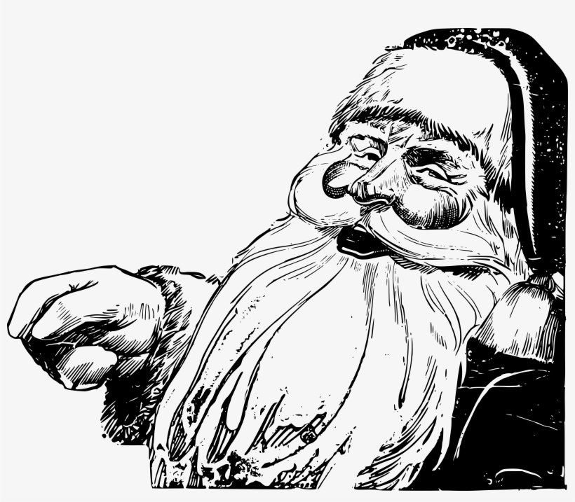 Big Image - Classic Santa Merry Christmas Message Keychain, Navajo, transparent png