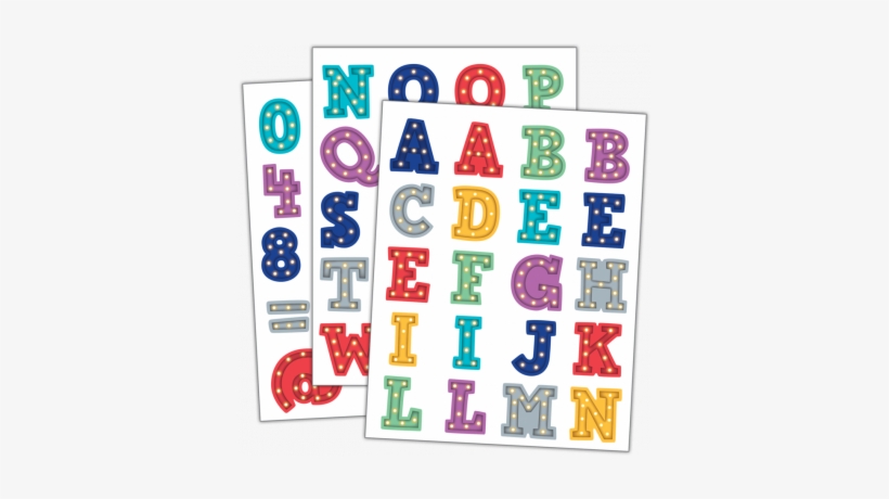 Marquee Alphabet Stickers - Alphabet Stickers Png, transparent png