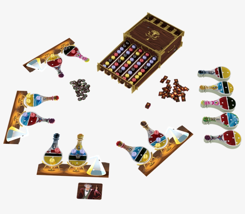 Potion Explosion - Cmon Potion Explosion Board Game, transparent png