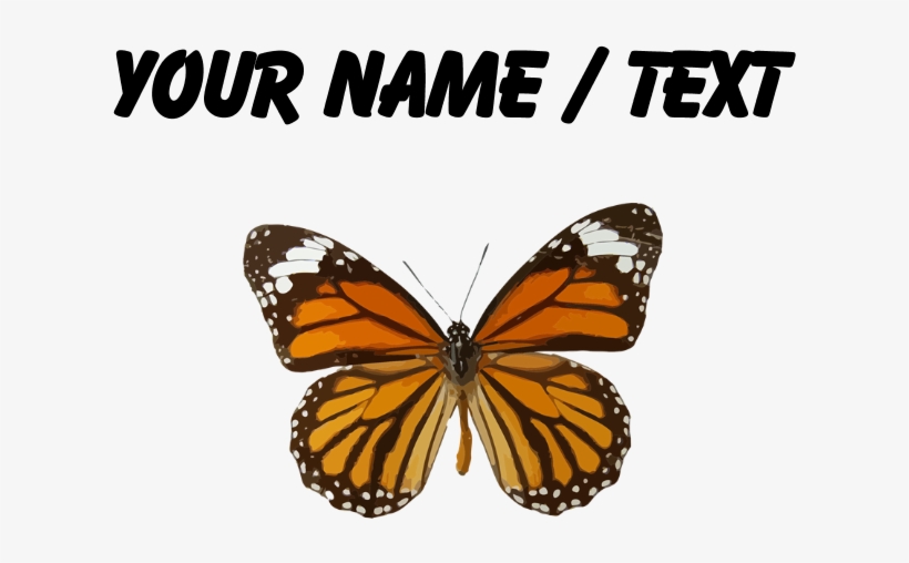 Custom Monarch Butterfly Mousepad - Custom Monarch Butterfly Shower Curtain, transparent png