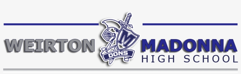 Cropped Madonna Header Trim - Madonna High School, transparent png