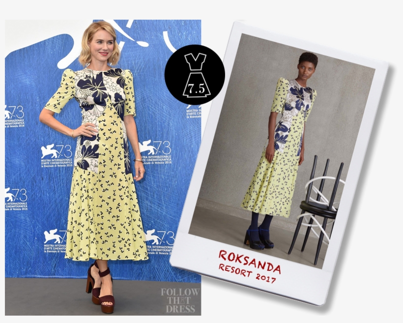 Naomi Watts In Roksanda Resort - Naomi Watts Festival Venecia 2018, transparent png