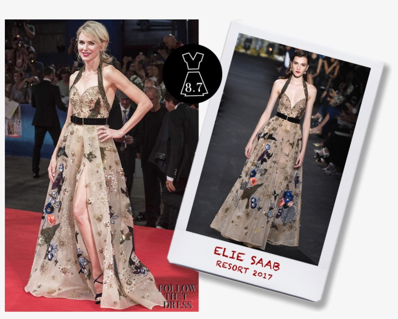 Naomi Watts In Elie Saab Resort - Elie Saab Resort 2017, transparent png