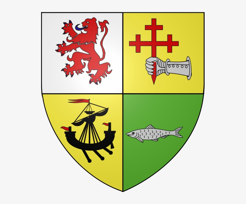 Macdonald Of Sleat Quarterly, 1st, Argent, A Lion Rampant, - Clan Maclachlan Coat Of Arms, transparent png