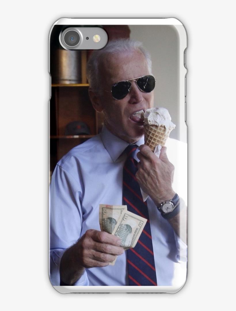 Joe Biden Ice Cream Iphone 7 Snap Case - Joe Biden Eating Ice Cream, transparent png