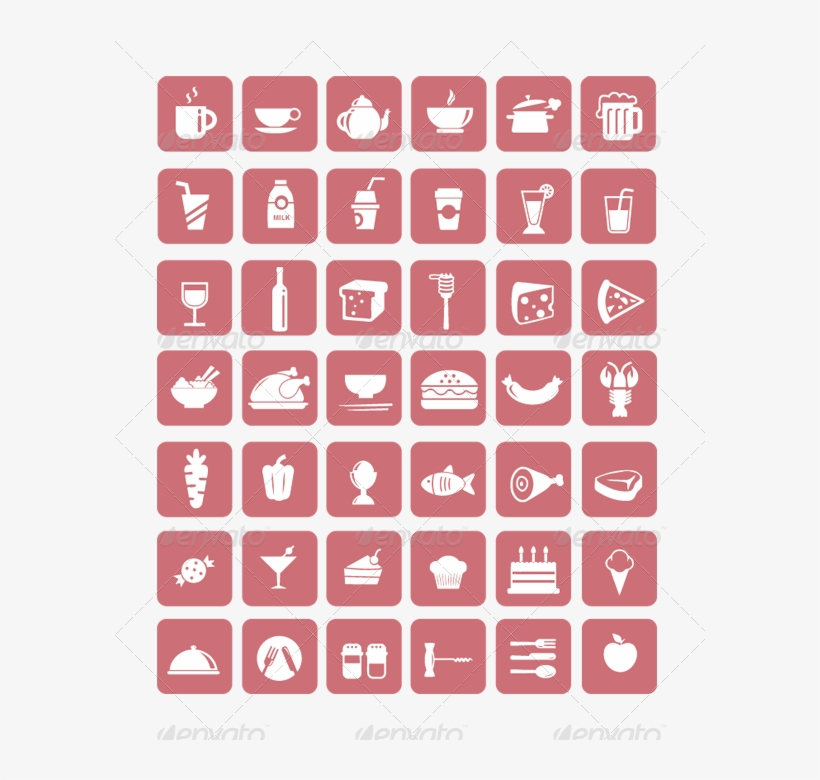 Pink Food Icon Png Transparent, transparent png