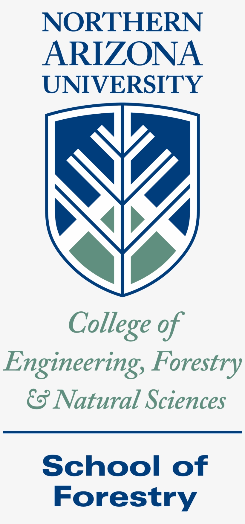School Of Forestry Logo Vertical - Northern Arizona University Cefns, transparent png