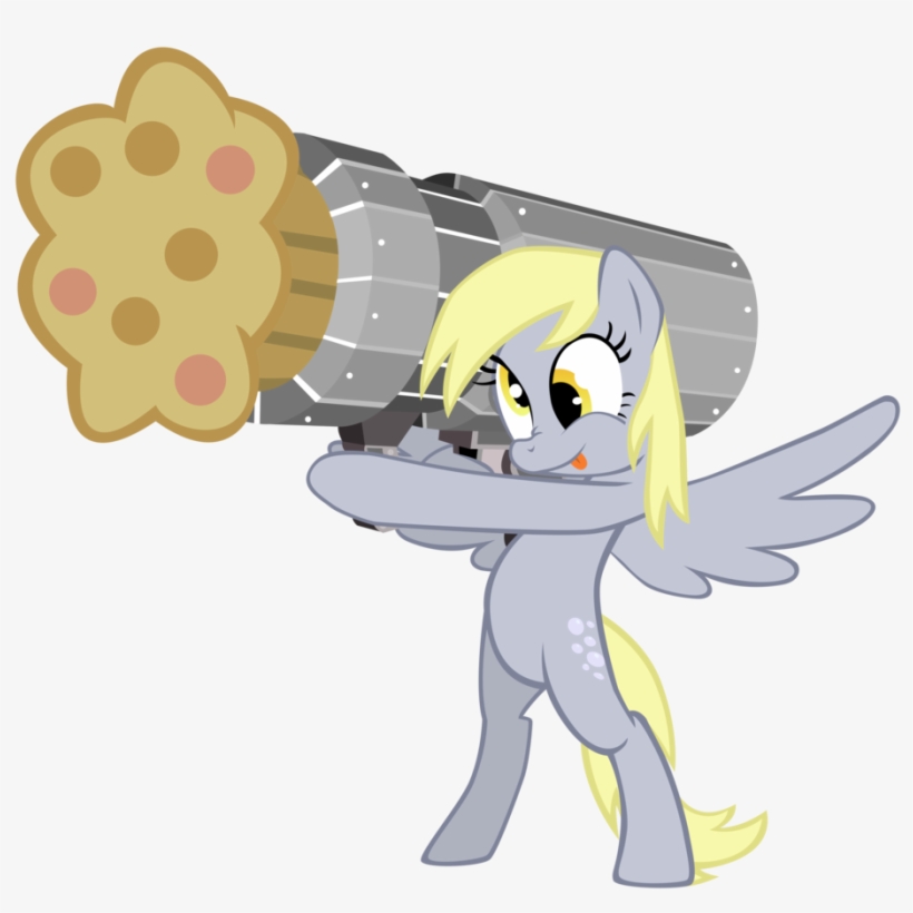 Derpy - Derpy Hooves With A Muffin, transparent png