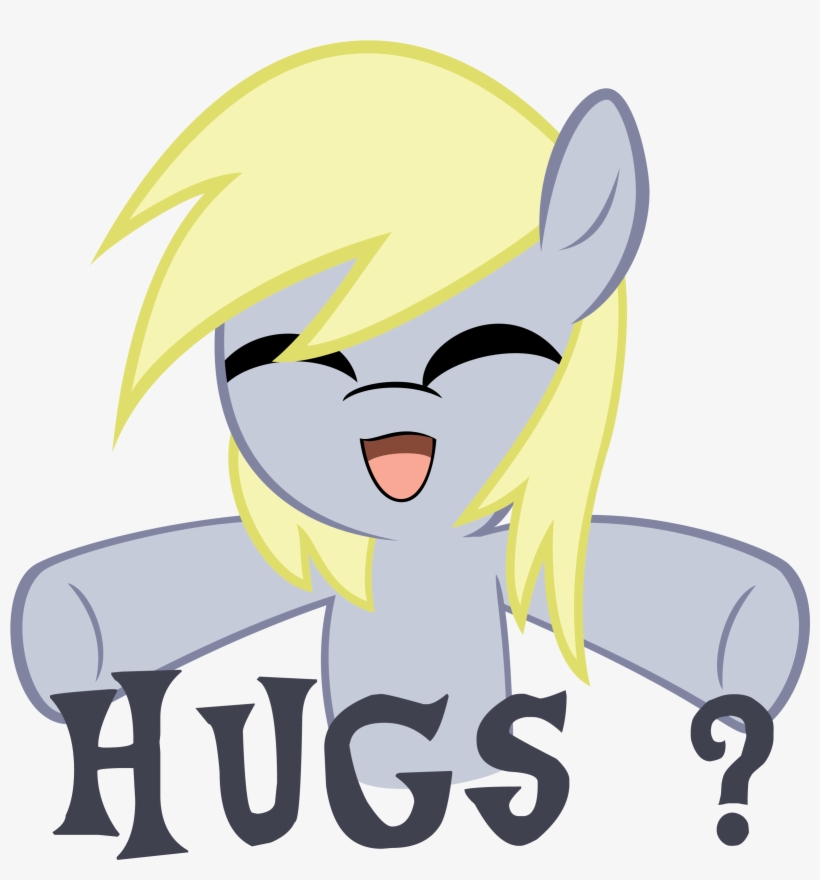 Derpy Hug By Fluffytuli-d6xvupg - Derpy Adorable, transparent png