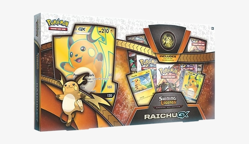 Pokemon Shining Legends Sp Coll Raichu - Pokemon Raichu Gx Box, transparent png