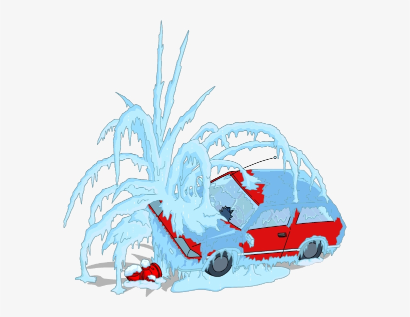 Flanders Frozen Car - The Simpsons, transparent png