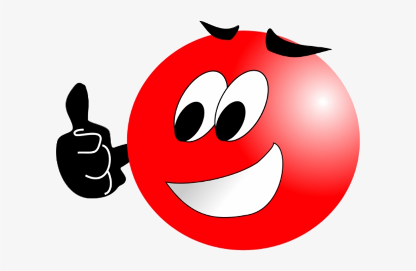 Smiley Clipart Red - Red Smiley Face Clip Art, transparent png