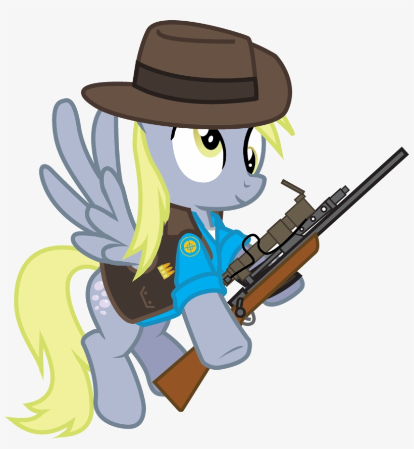 009 Derpy Sniper By Smashinator-d4rfzq9 - Little Pony Team Fortress 2, transparent png