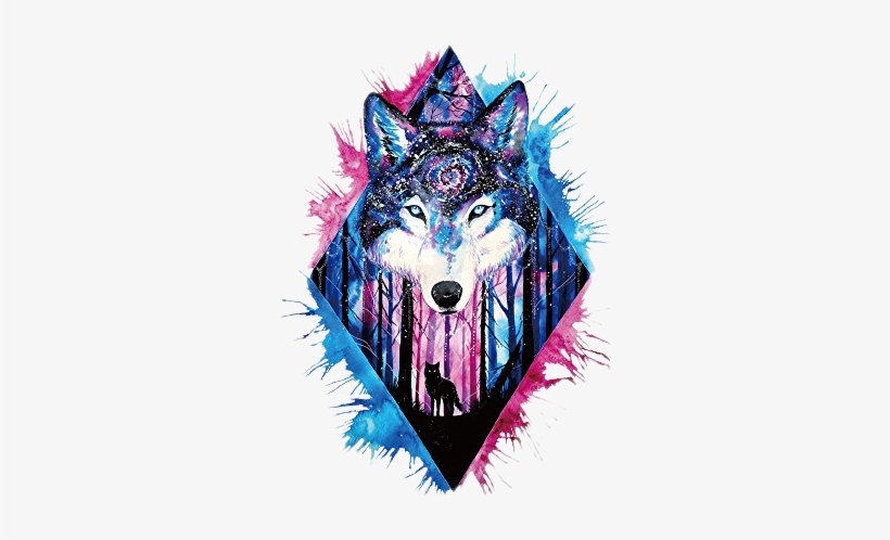 Report Abuse - Wolf Tattoo, transparent png