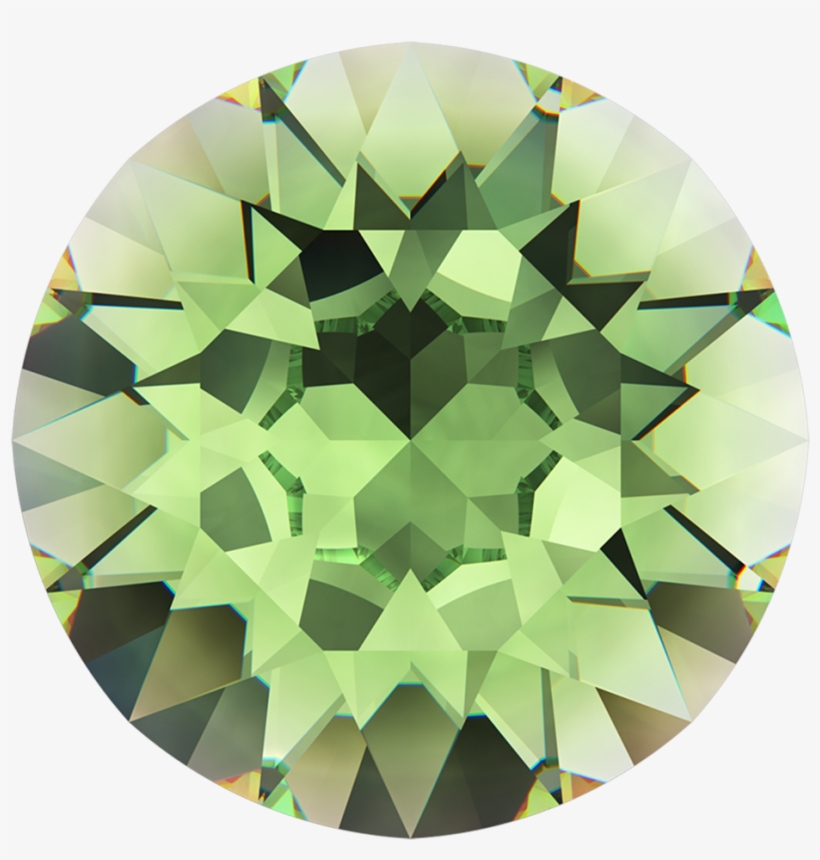 Swarovski 1088 Xirius Pointed Back Chaton Ss29 Peridot - Green Swarovski Crystal, transparent png