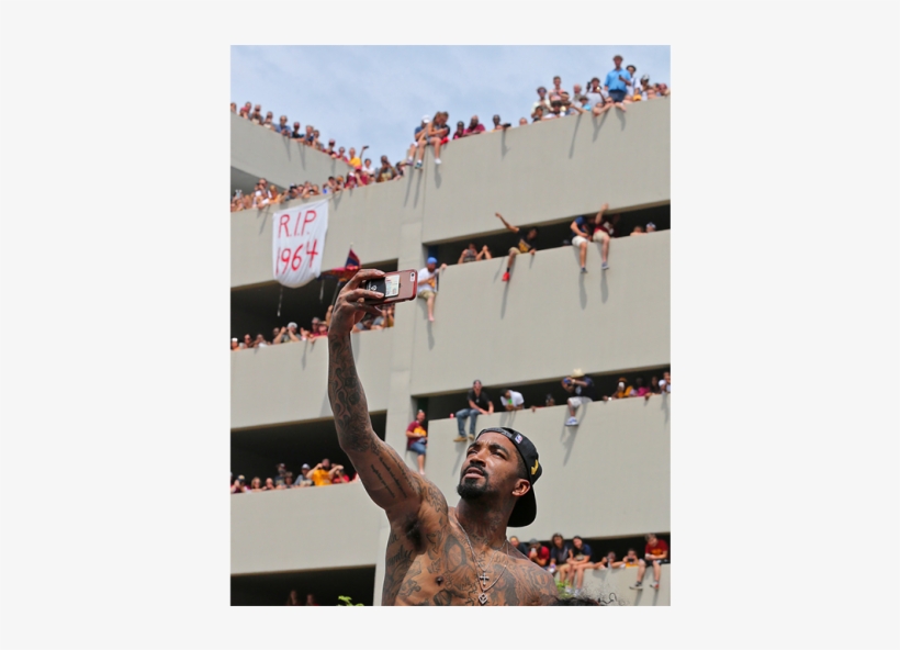 The Cleveland Cavaliers' J - Jr Smith Celebrating Championship, transparent png