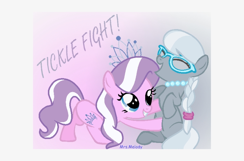 Uploaded - Mlp Silver Spoon And Diamond Tiara Tickle, transparent png