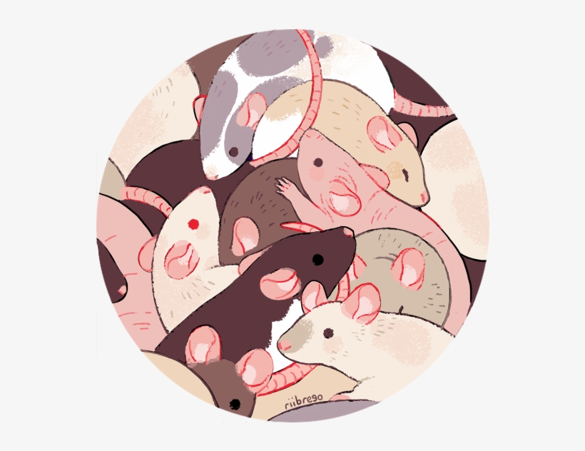 “some Rowdy Boys 🐀✨ ” - Rat Art, transparent png
