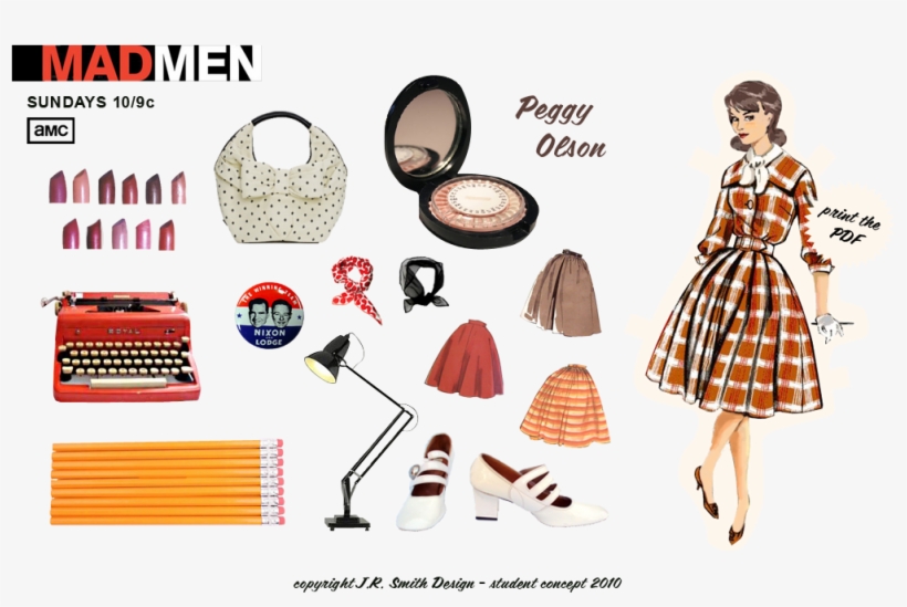 Mad Men Peggy Olson Paper Doll Paper Doll By J - Mad Men Paper Dolls, transparent png